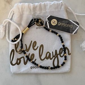 Gorjana Gemstone Bracelet - Black Onyx +Gold *NWT*